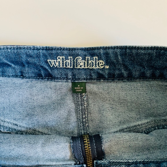 Silly Hand-Painted Two-Tone Zip Denim Women’s Sz 4 - Picture 3 of 5